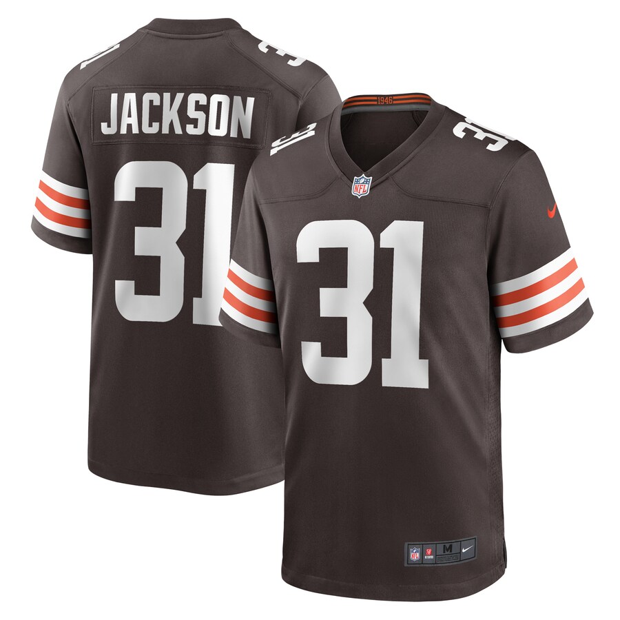 Men's Cleveland Browns Deon Jackson Nike  Brown  Game Jersey - Jersey
