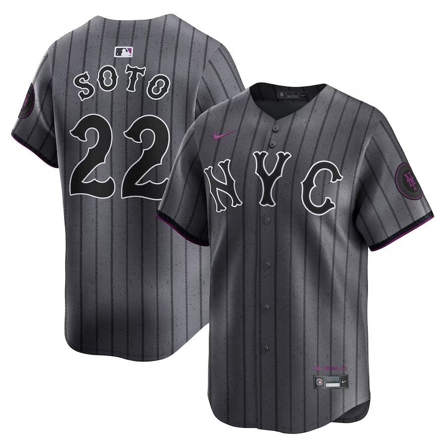 Men's New York Mets Juan Soto Nike Gray City Connect Limited Player Jersey - Jersey