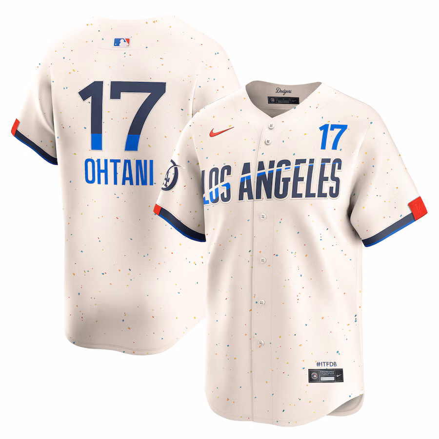 Men's Los Angeles Dodgers Shohei Ohtani Nike Cream City Connect Limited Player Jersey - Jersey
