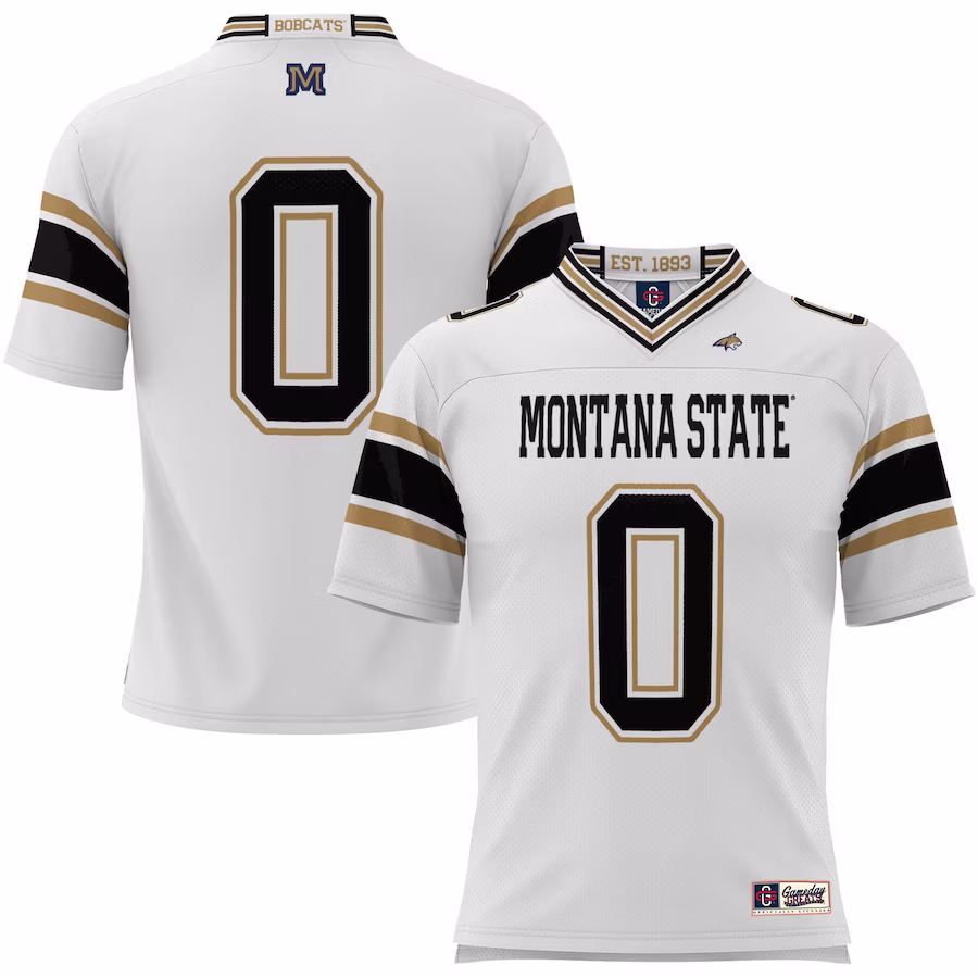 #1 Montana State Bobcats GameDay Greats Youth Football Jersey - White - Jersey