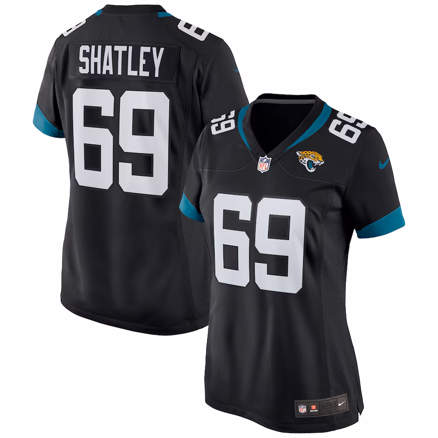 Women's Jacksonville Jaguars Tyler Shatley Nike Black Game Jersey - Jersey