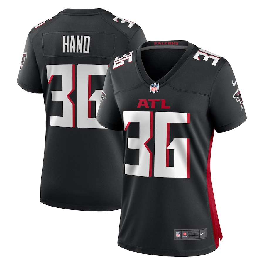 Women's Atlanta Falcons Harrison Hand Nike Black Game Jersey - Jersey