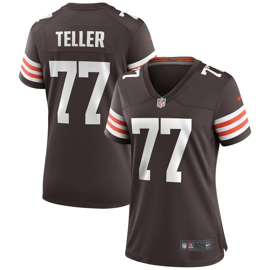 Women's Cleveland Browns Wyatt Teller Nike Brown Game Jersey - Jersey