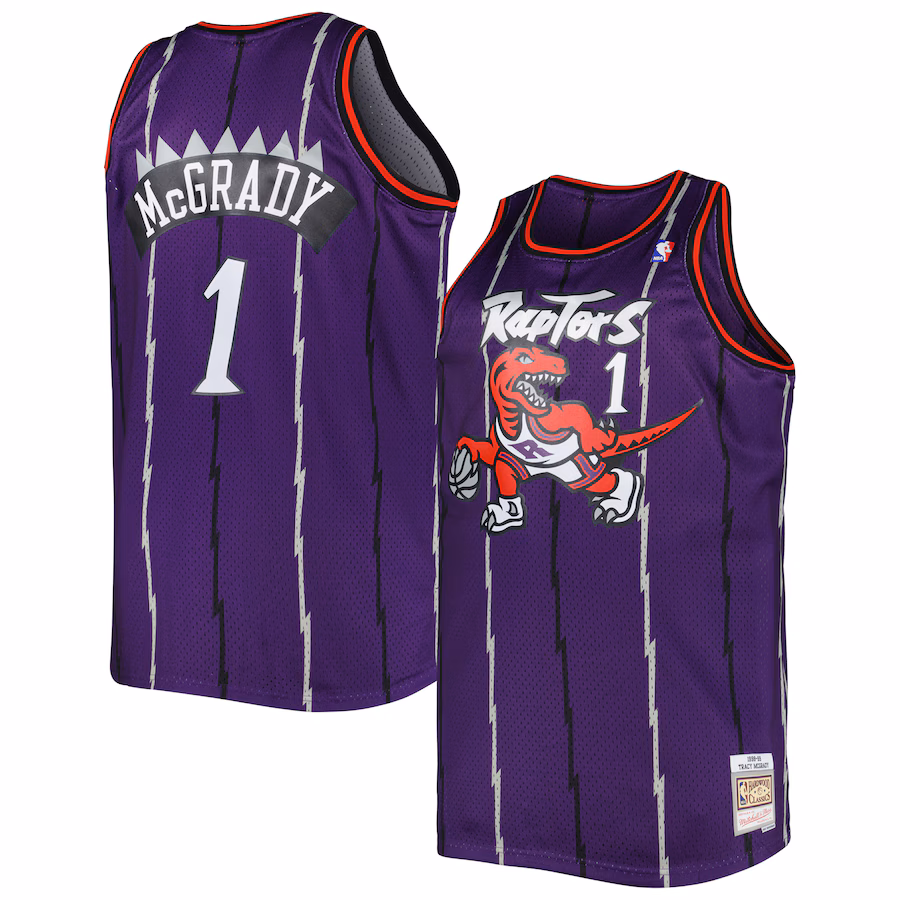 Men's Toronto Raptors Tracy McGrady Mitchell & Ness Purple Big & Tall Hardwood Classics 1998/99 Swingman Jersey - Jersey