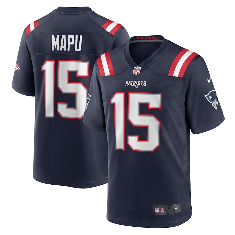 Men's New England Patriots Marte Mapu Nike Navy Game Jersey - Jersey