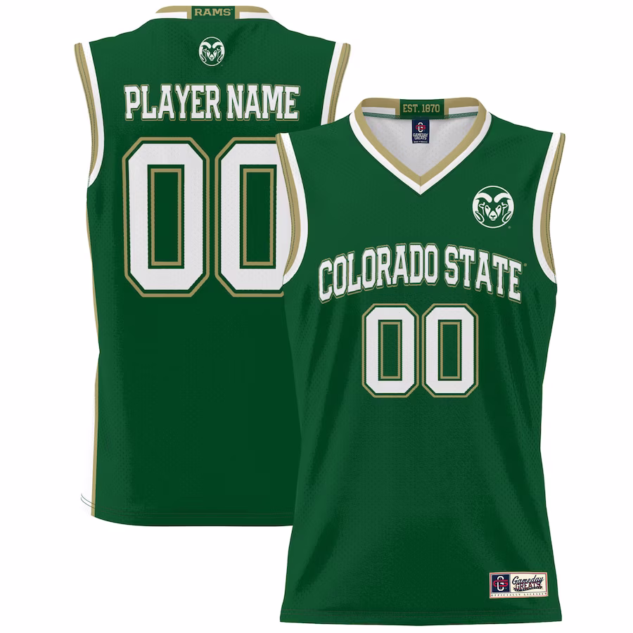 Colorado State Rams GameDay Greats NIL Pick-A-Player Basketball Jersey - Green - Jersey