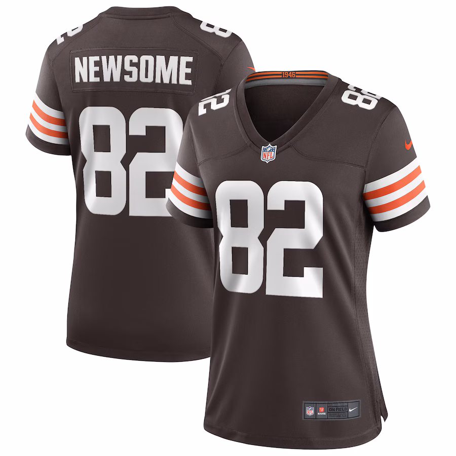 Women's Cleveland Browns Ozzie Newsome Nike Brown Game Retired Player Jersey - Jersey