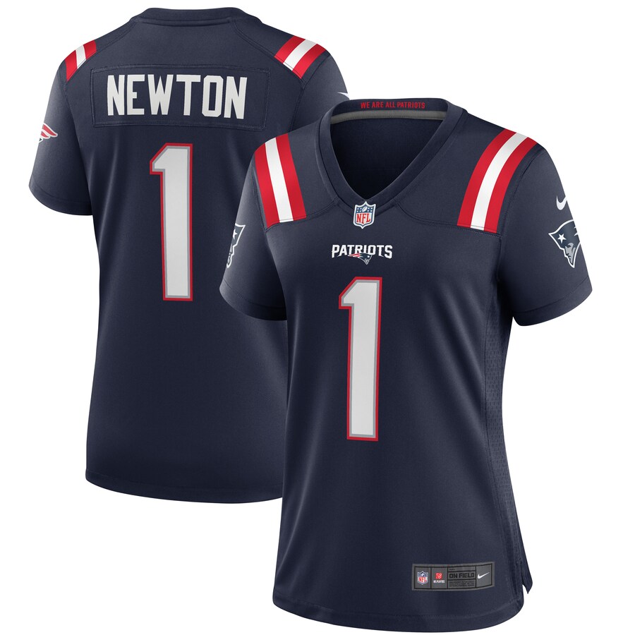 Women's New England Patriots Cam Newton Nike Navy Game Jersey - Jersey
