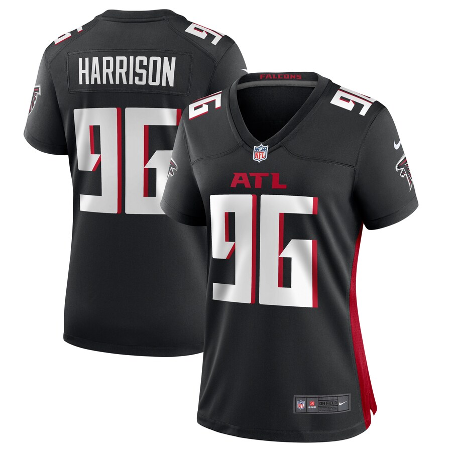 Women's Atlanta Falcons Zach Harrison Nike  Black Team Game Jersey - Jersey
