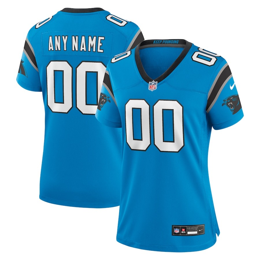 Women's Carolina Panthers  Nike Blue Alternate Custom Game Jersey - Jersey