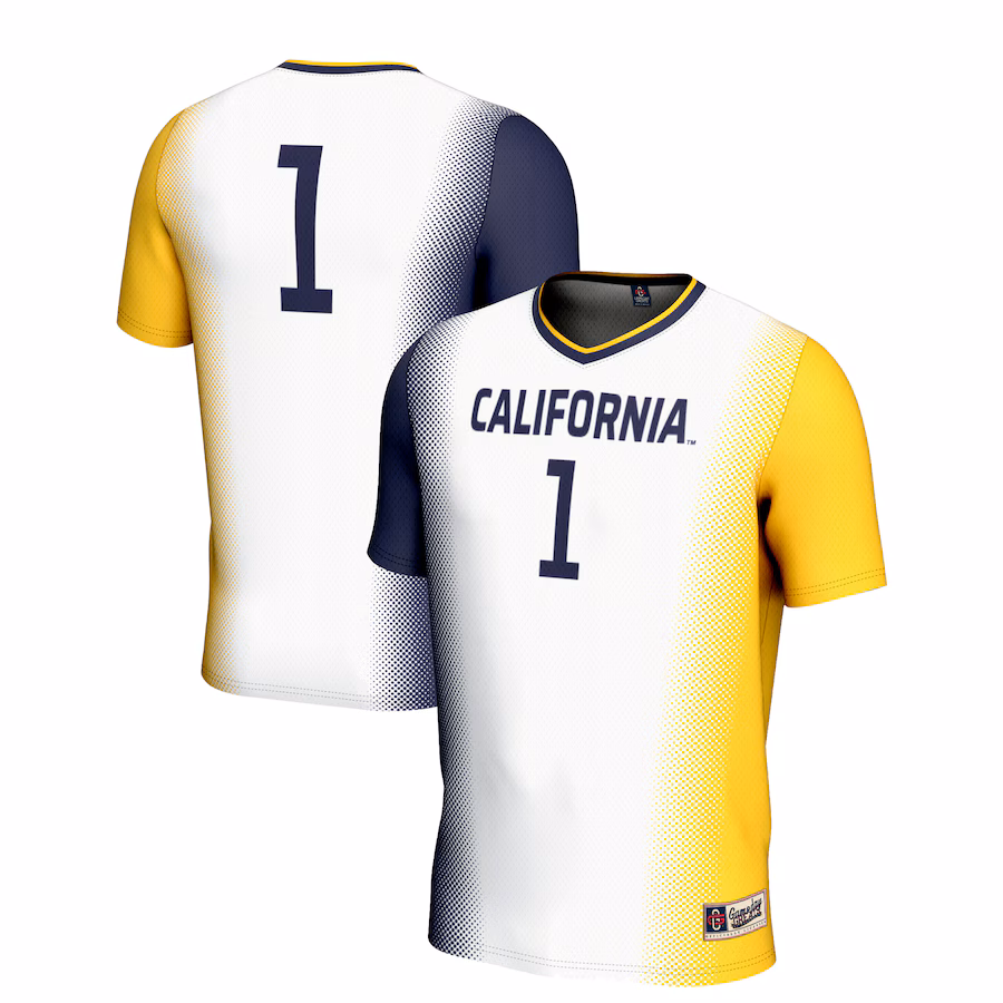 Youth GameDay Greats White #1 Cal Bears  Lightweight Women's Soccer Jersey - Jersey
