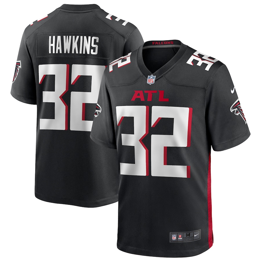 Men's Atlanta Falcons Jaylinn Hawkins Nike Black Player Game Jersey - Jersey