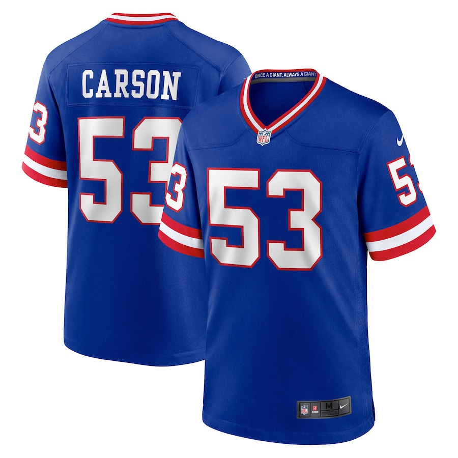 Men's New York Giants Harry Carson Nike Royal Retired Player Alternate Game Jersey - Jersey