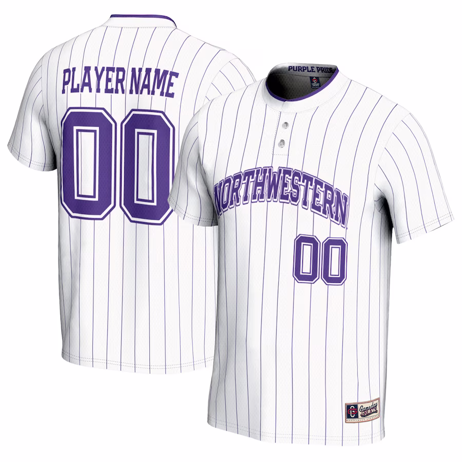 Northwestern Wildcats GameDay Greats Unisex NIL Pick-A-Player Lightweight Softball Jersey - White - Jersey