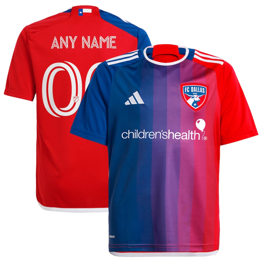 Youth FC Dallas  adidas Navy 2024 After Burner Replica Custom Jersey - Jersey
