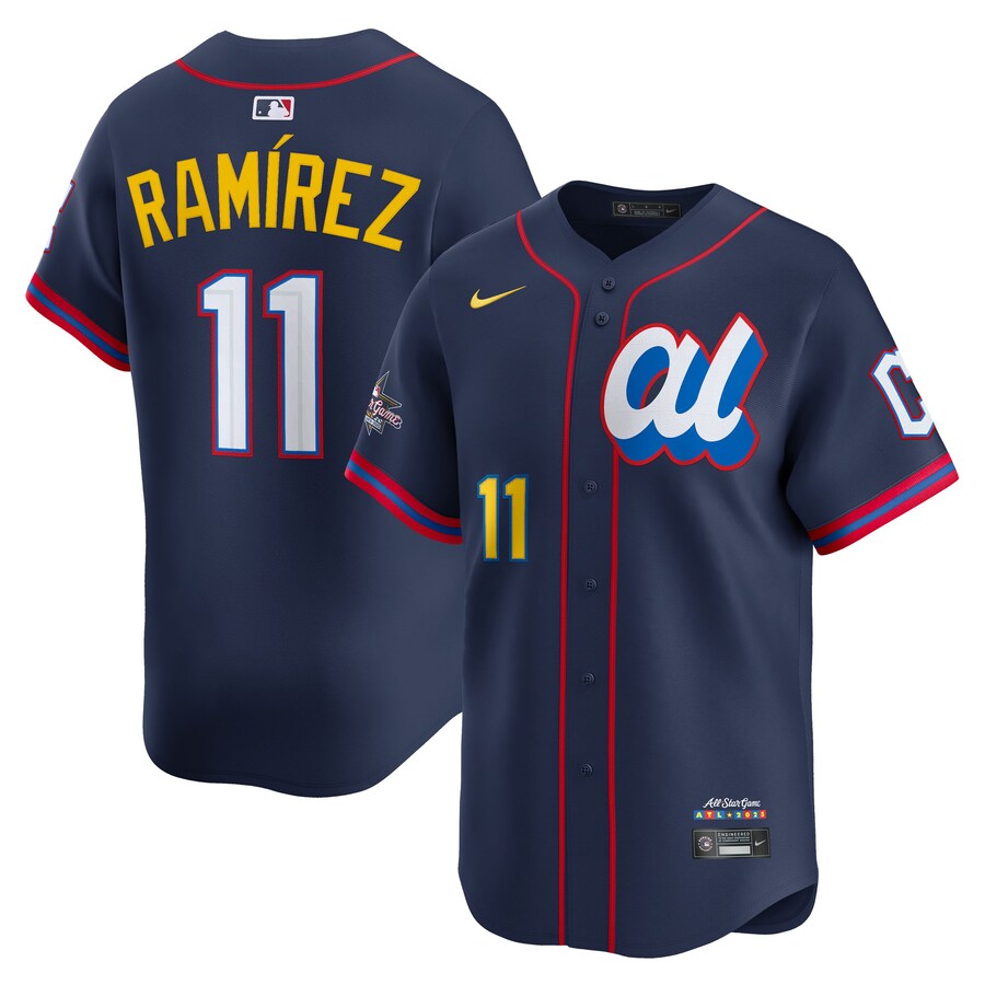Men's American League José Ramírez Nike Navy 2025 All-Star Edition Limited Player Jersey - Jersey