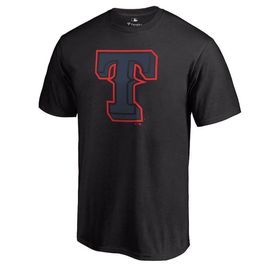 Men's Texas Rangers Black Taylor T-Shirt - Jersey