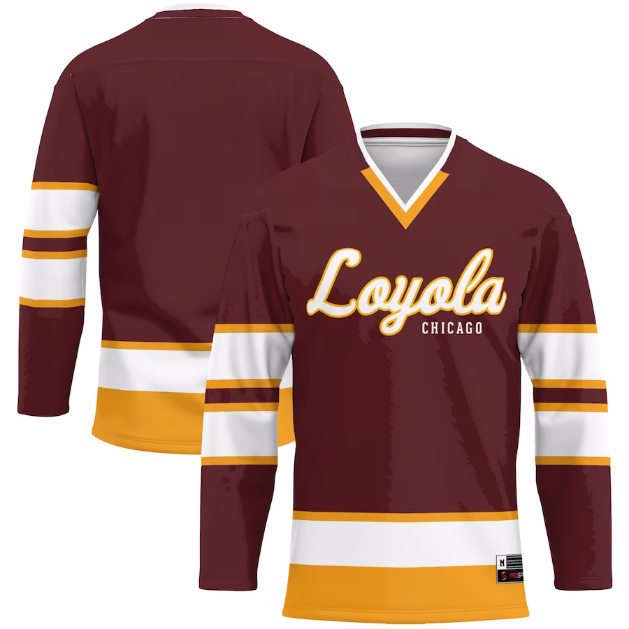 Loyola Chicago Ramblers GameDay Greats Hockey Jersey - Maroon - Jersey