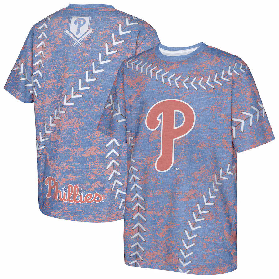 Youth Philadelphia Phillies Royal Slide Score Bold T-Shirt - Jersey