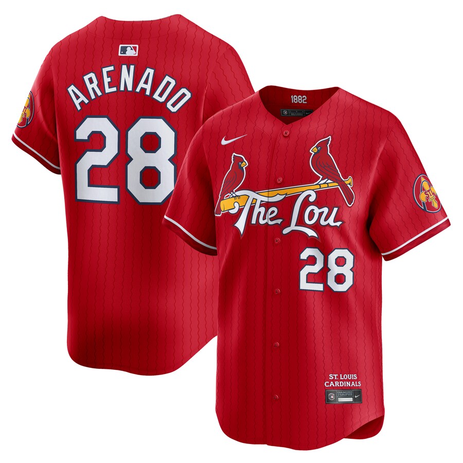 Men's St. Louis Cardinals Nolan Arenado Nike Red City Connect Limited Jersey - Jersey