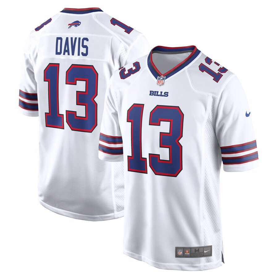 Men's Buffalo Bills Gabe Davis Nike White Game Player Jersey - Jersey