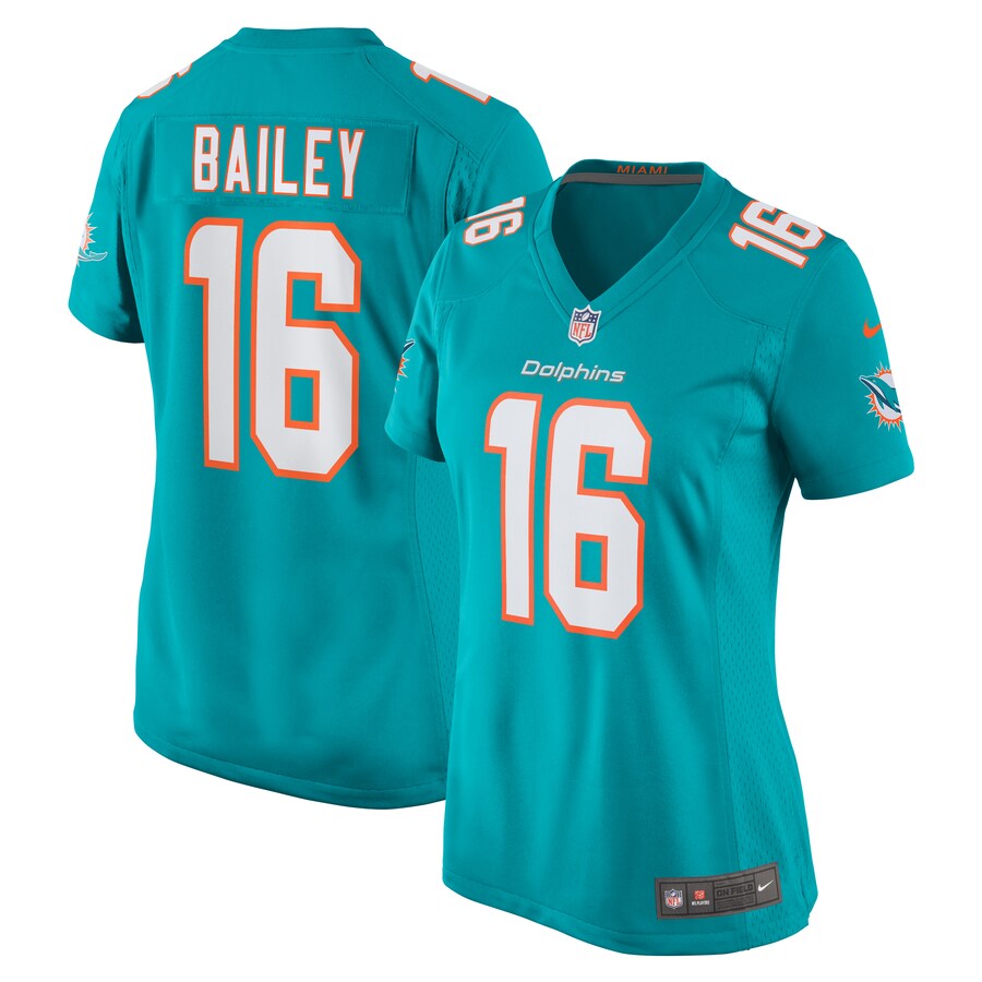 Women's Miami Dolphins Jake Bailey Nike Aqua Game Player Jersey - Jersey