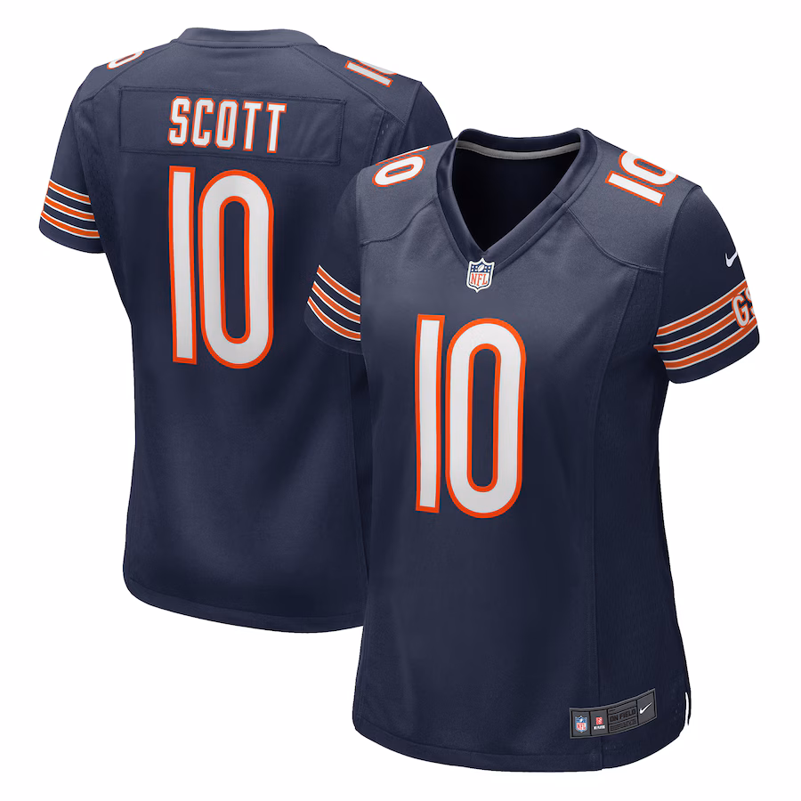 Women's Chicago Bears Tyler Scott Nike Navy Game Jersey - Jersey