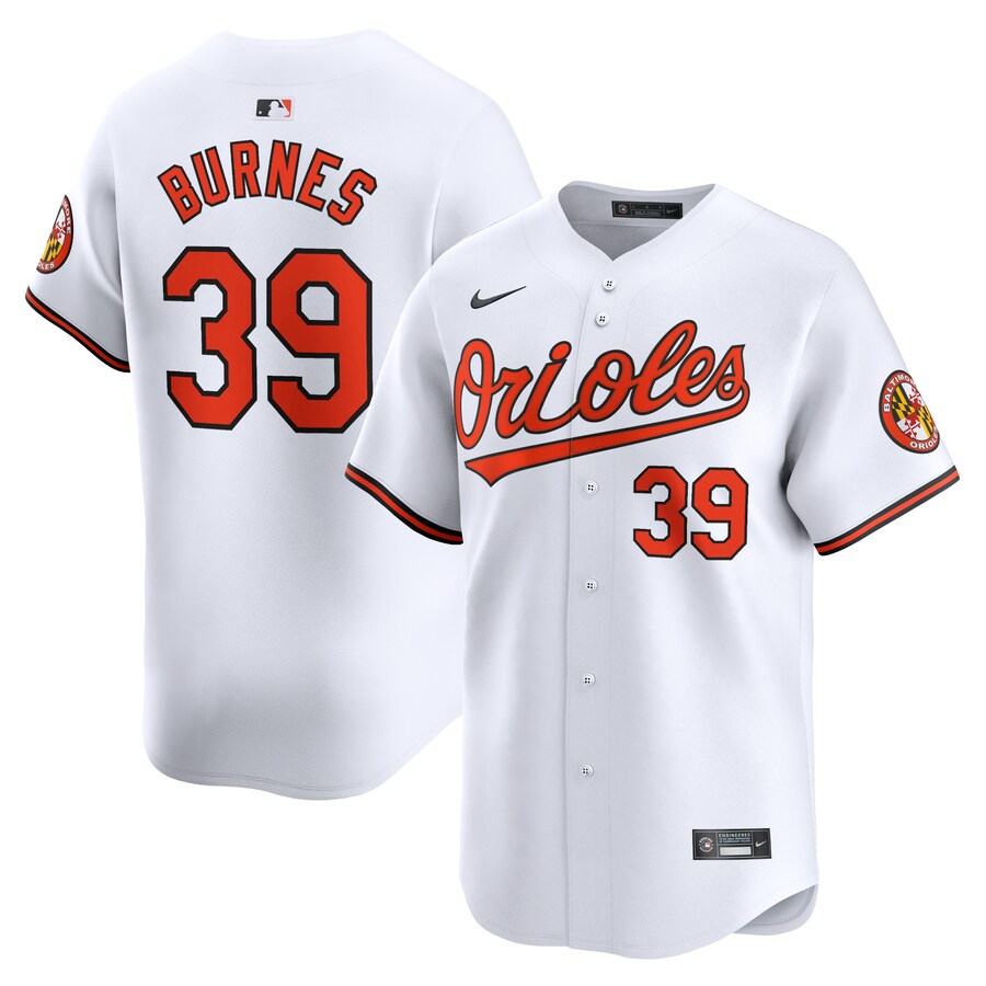 Men's Baltimore Orioles Corbin Burnes Nike White Home Limited Player Jersey - Jersey