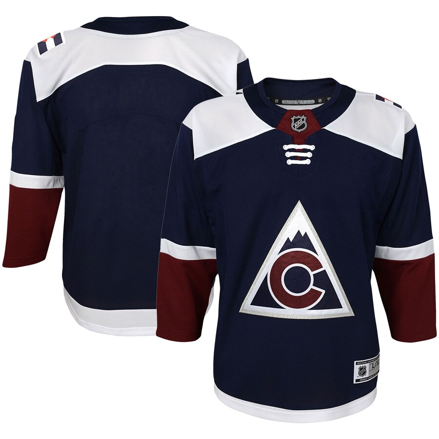 Youth Colorado Avalanche Navy 2018/19 Alternate Premier Jersey - Jersey