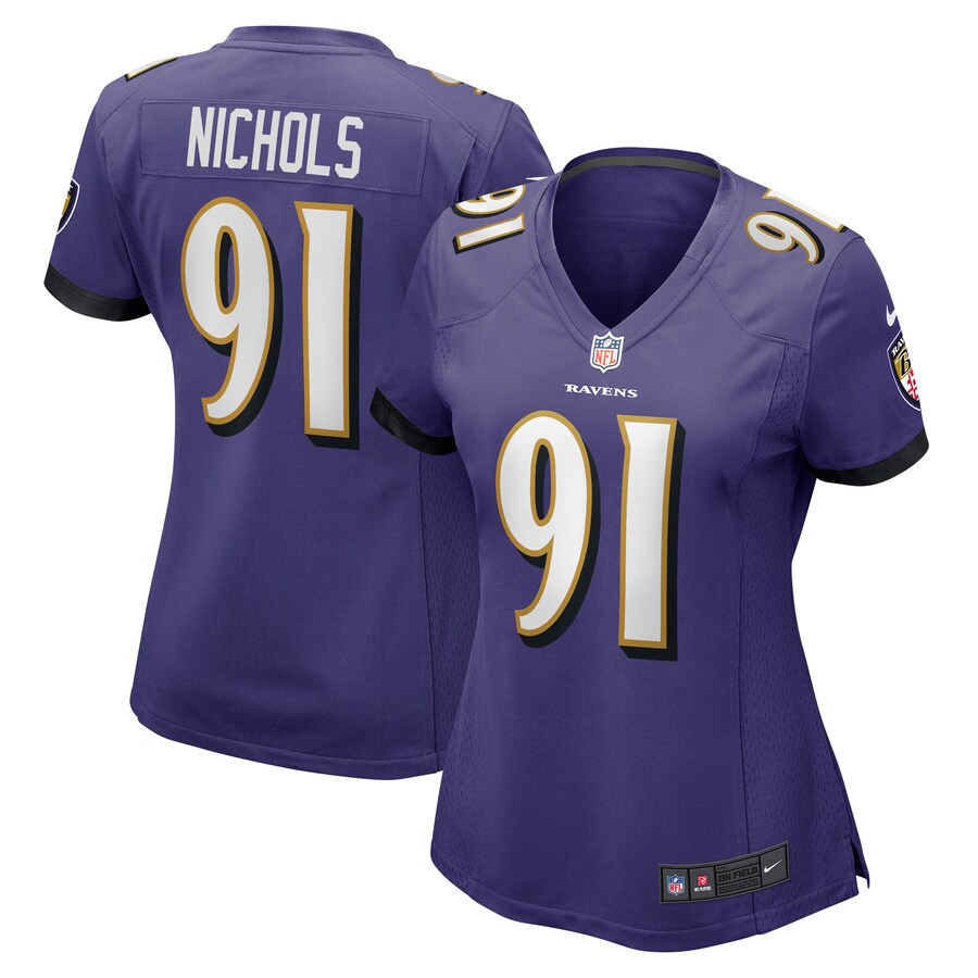 Women's Baltimore Ravens Rayshad Nichols Nike Purple Game Player Jersey - Jersey