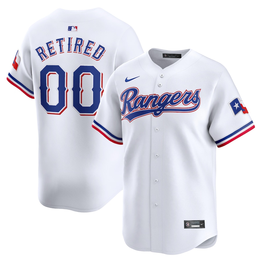 Men's Texas Rangers Nike White Home Limited Pick-A-Player Retired Roster Jersey - Jersey