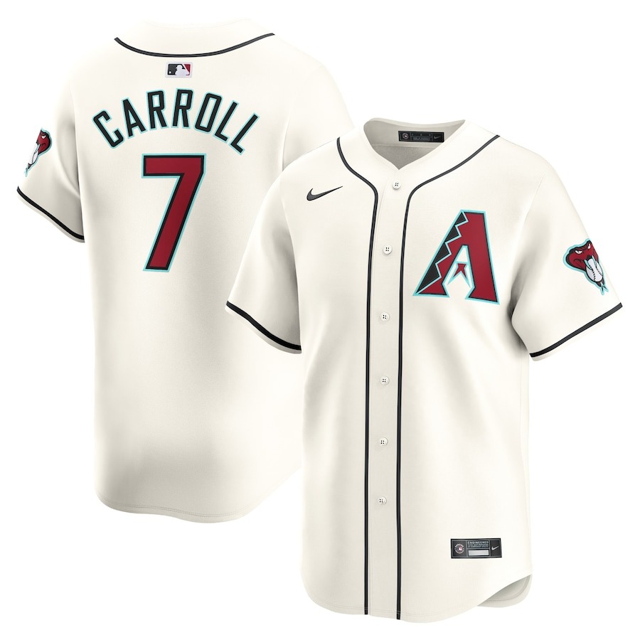 Men's Arizona Diamondbacks Corbin Carroll Nike White Home Limited Player Jersey - Jersey