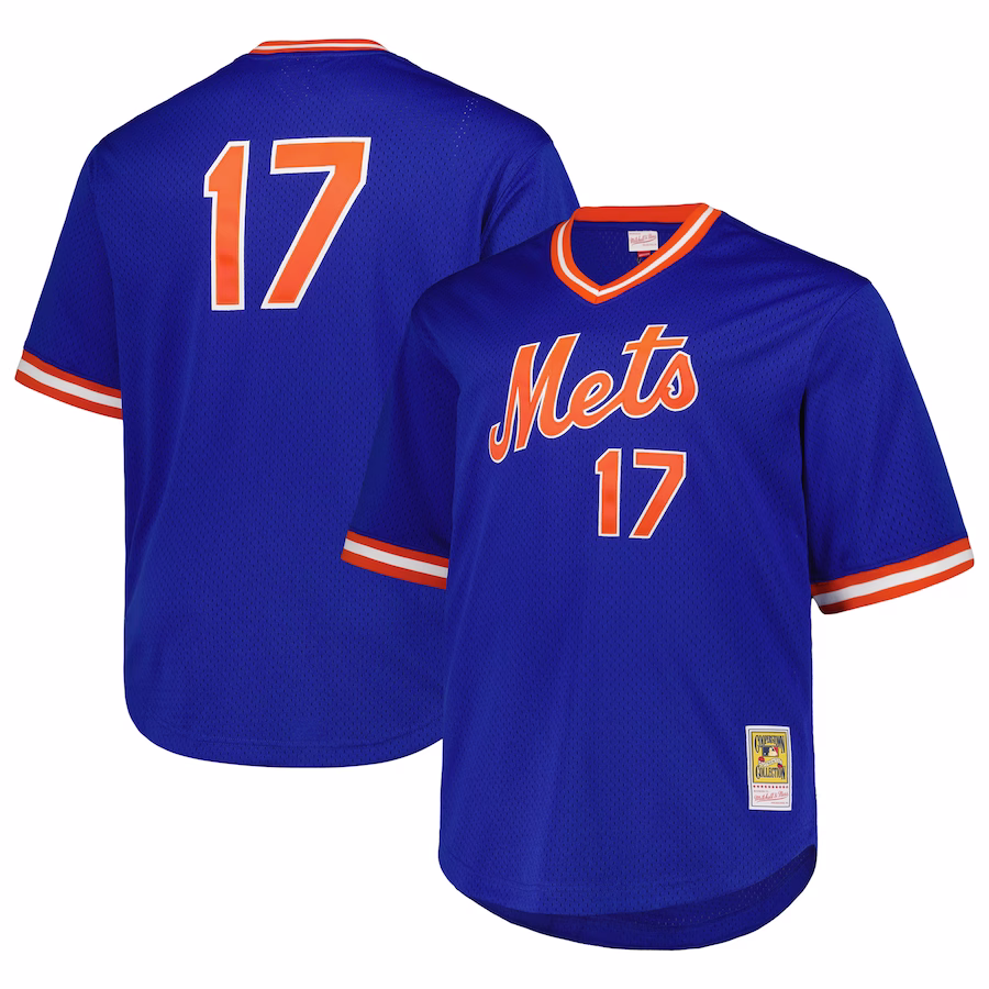Men's New York Mets Keith Hernandez Mitchell & Ness Royal 1986 Cooperstown Collection Mesh Pullover Jersey - Jersey