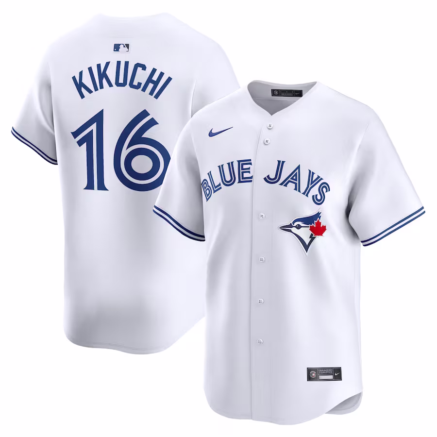 Men's Toronto Blue Jays Yusei Kikuchi Nike White Home Limited Player Jersey - Jersey