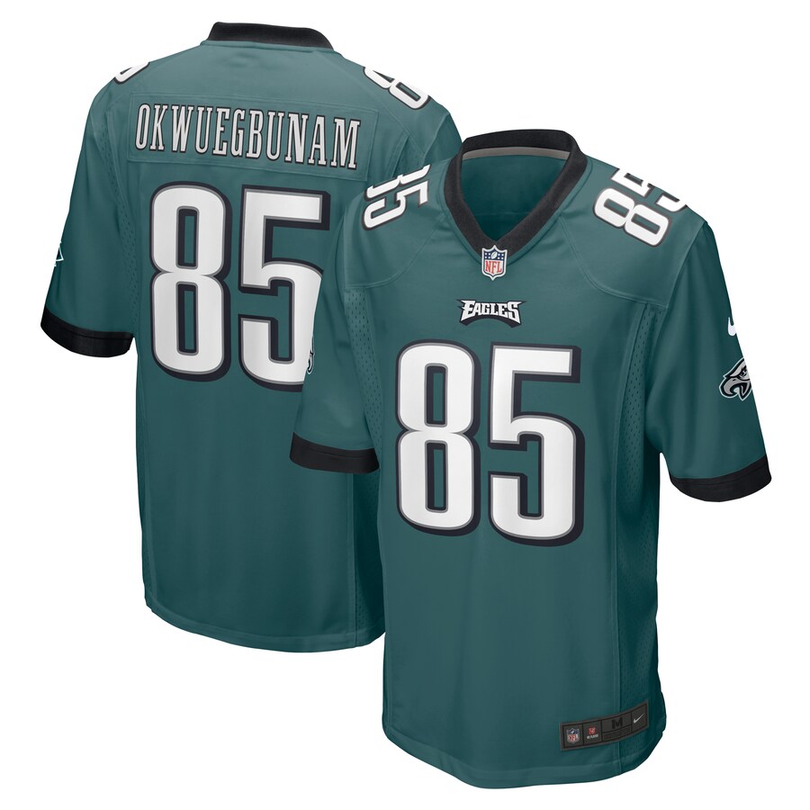 Men's Philadelphia Eagles Albert Okwuegbunam Nike Midnight Green Team Game Jersey - Jersey