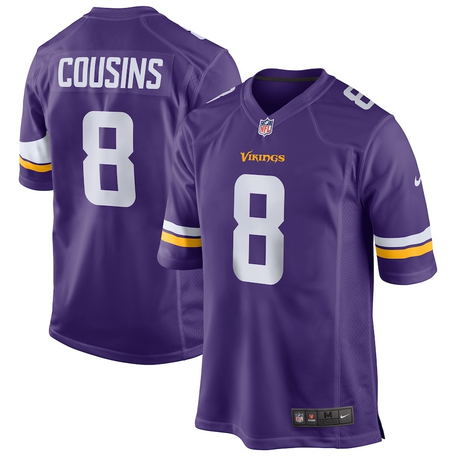 Men's Minnesota Vikings Kirk Cousins Nike Purple Game Jersey - Jersey