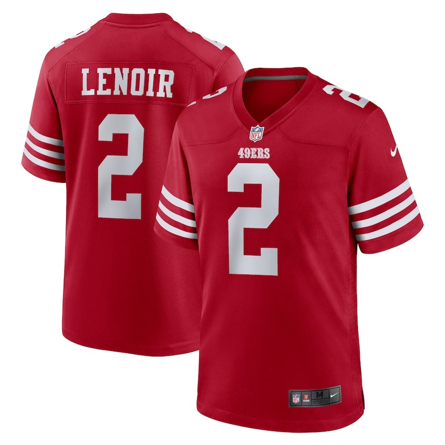 Men's San Francisco 49ers Deommodore Lenoir Nike  Scarlet  Game Jersey - Jersey