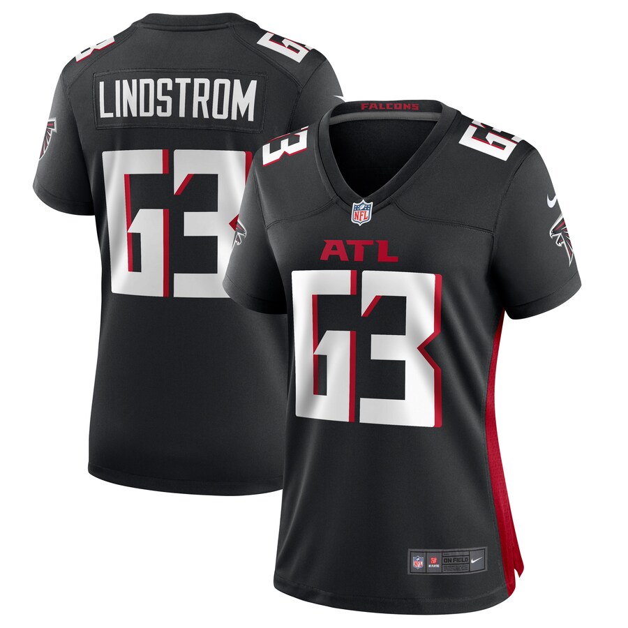 Women's Atlanta Falcons Chris Lindstrom Nike  Black Team Game Jersey - Jersey