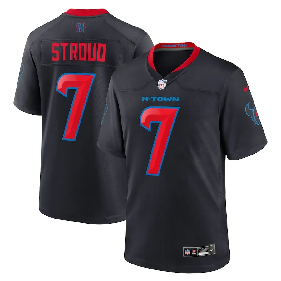 Men's Houston Texans C.J. Stroud Nike Navy 2nd Alternate Game Jersey - Jersey