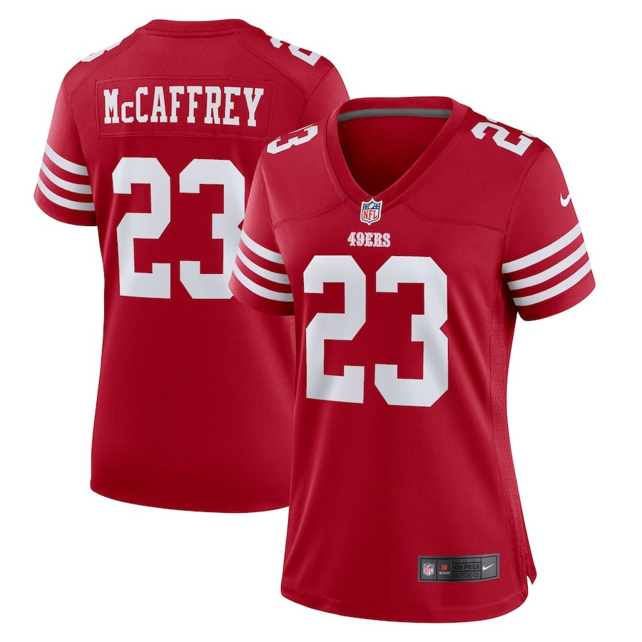 Women's San Francisco 49ers Christian McCaffrey Nike Scarlet Player Jersey - Jersey