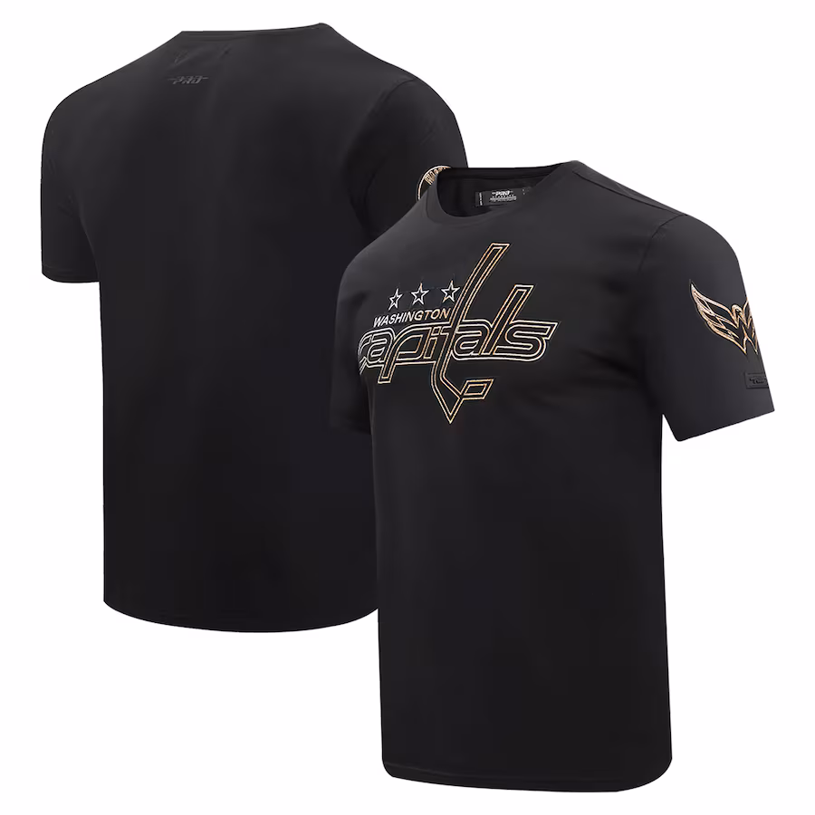Men's Washington Capitals Pro Standard Black Wordmark T-Shirt - Jersey
