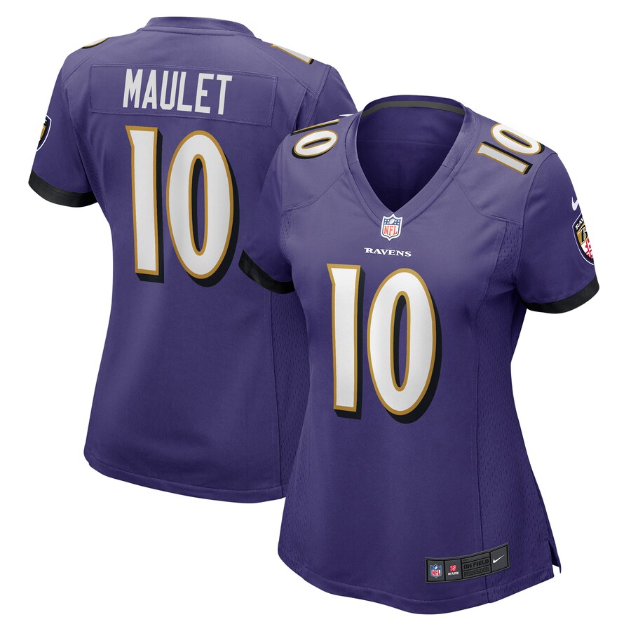 Women's Baltimore Ravens Arthur Maulet Nike  Purple  Game Jersey - Jersey