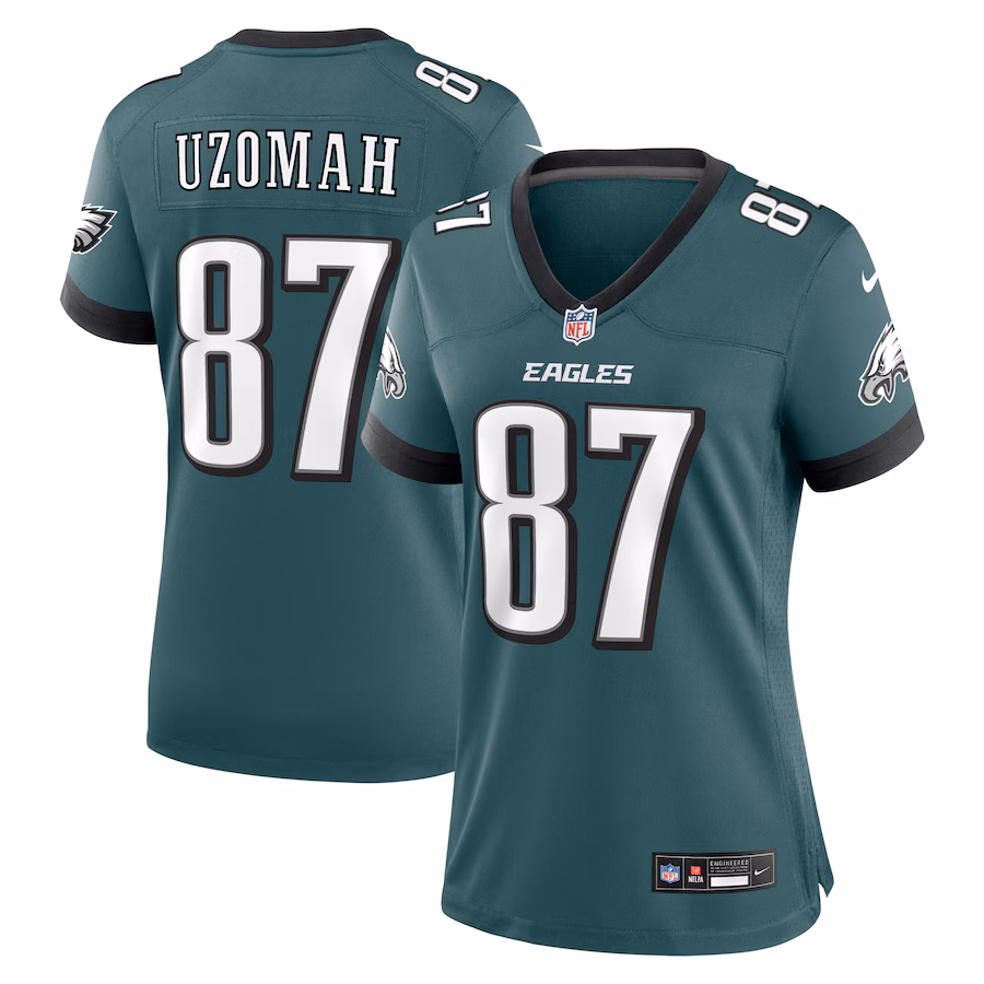 Women's Philadelphia Eagles C.J. Uzomah Nike Midnight Green Team Game Jersey - Jersey
