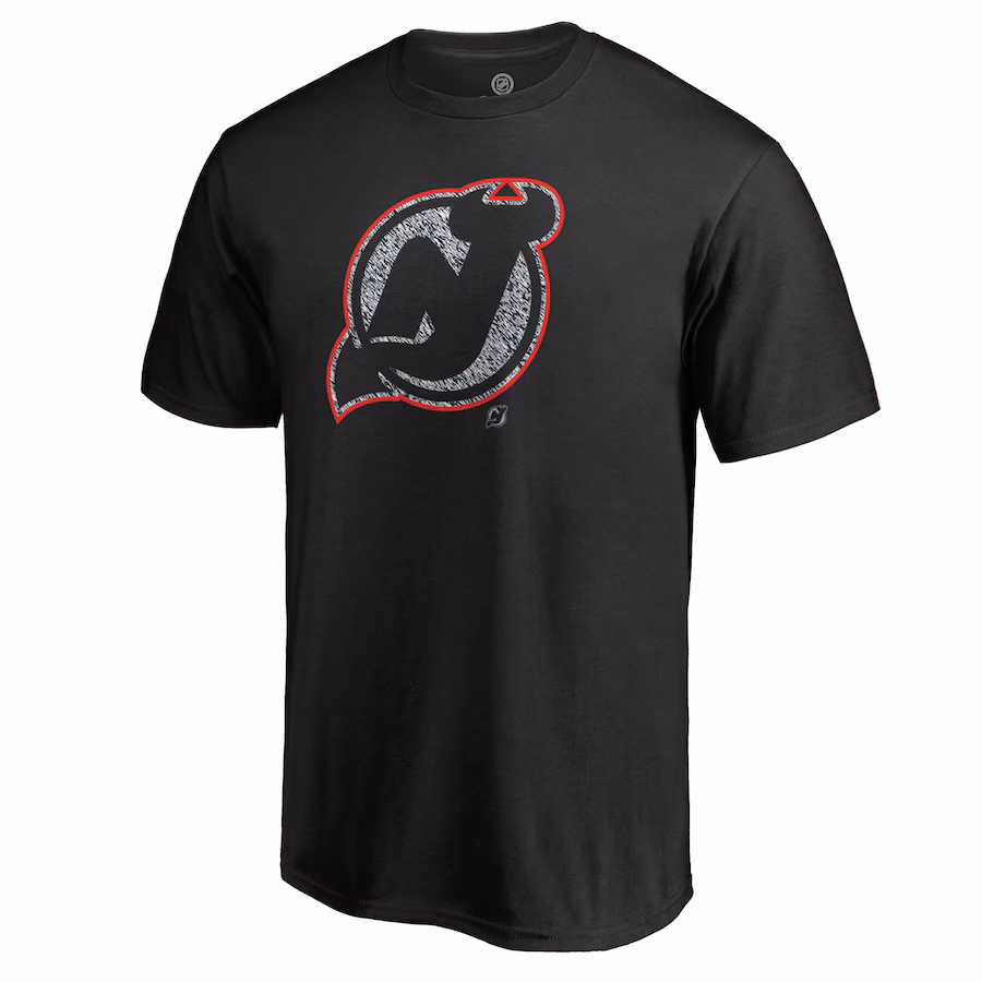Men's New Jersey Devils Black Static Logo T-Shirt - Jersey