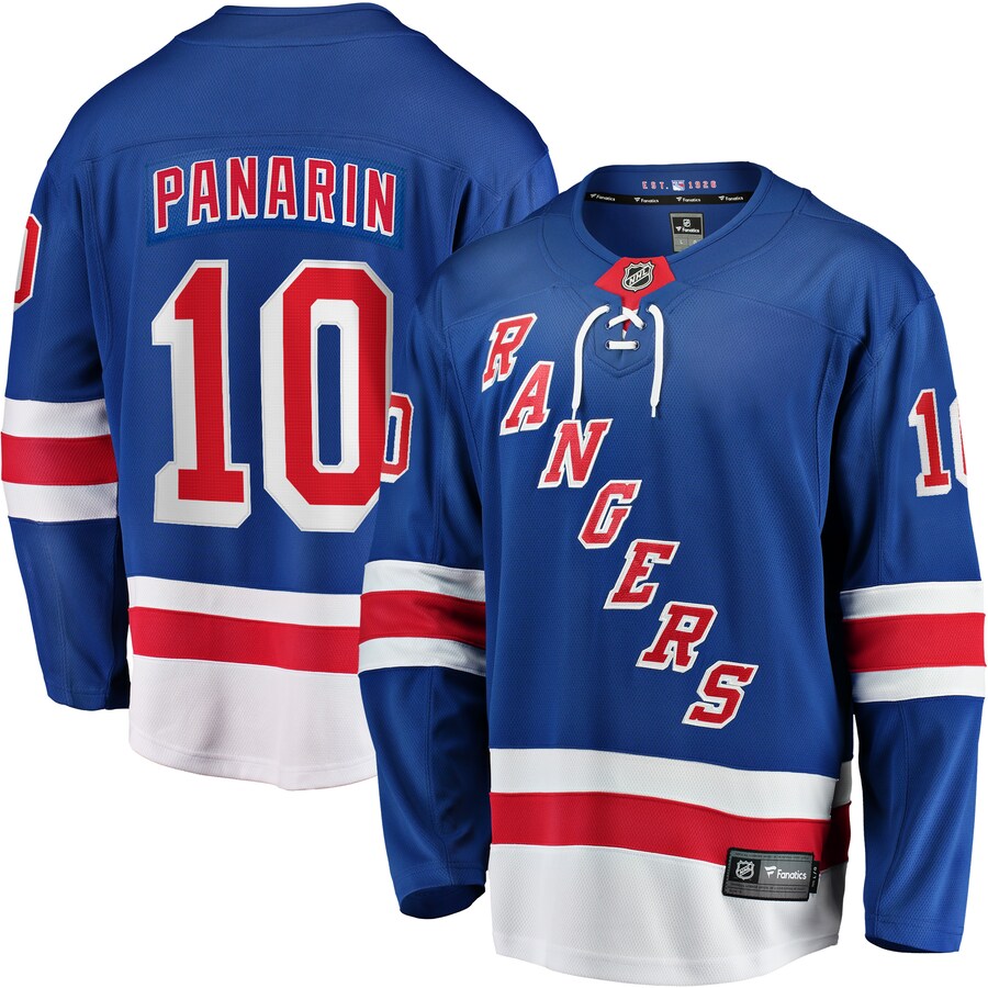 Men's New York Rangers Artemi Panarin Fanatics Branded Blue Home Breakaway Player Jersey - Jersey