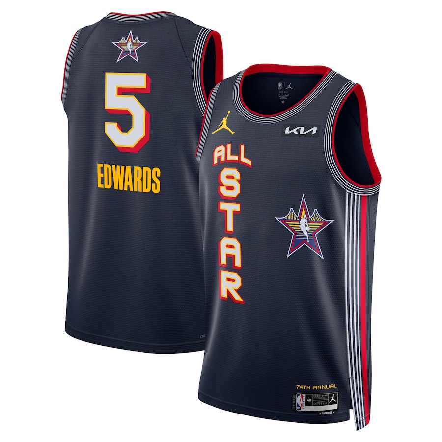 Unisex Anthony Edwards Jordan Brand Navy 2025 NBA All-Star Game Swingman Player Jersey - Jersey