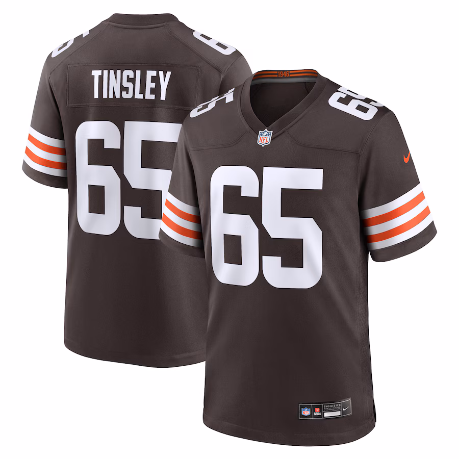 Men's Cleveland Browns Dartanyan Tinsley Nike Brown Team Game Jersey - Jersey