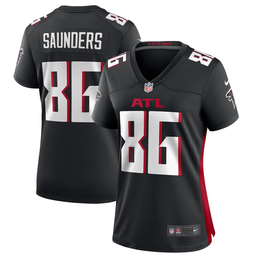 Women's Atlanta Falcons CJ Saunders Nike  Black Team Game Jersey - Jersey