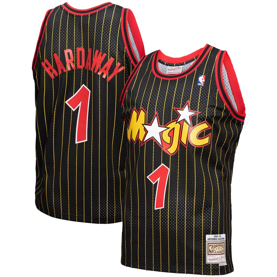 Men's Orlando Magic Penny Hardaway Mitchell & Ness Black 1994-95 Hardwood Classics Reload 3.0 Swingman Jersey - Jersey