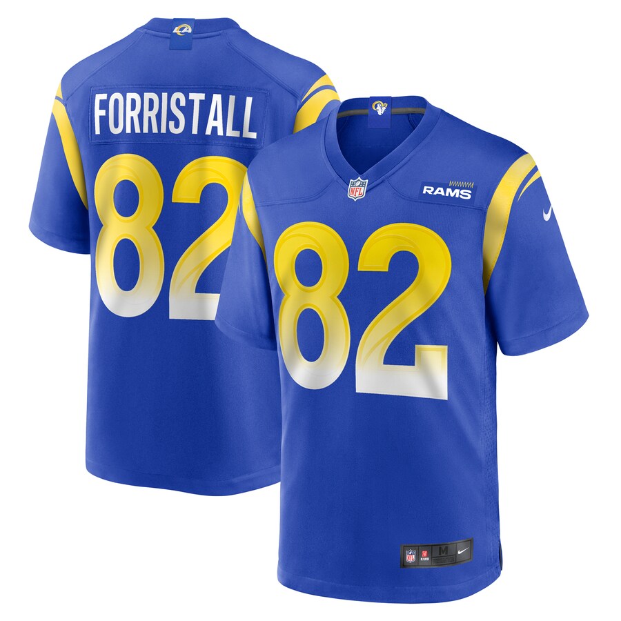 Men's Los Angeles Rams Miller Forristall Nike  Royal  Game Jersey - Jersey